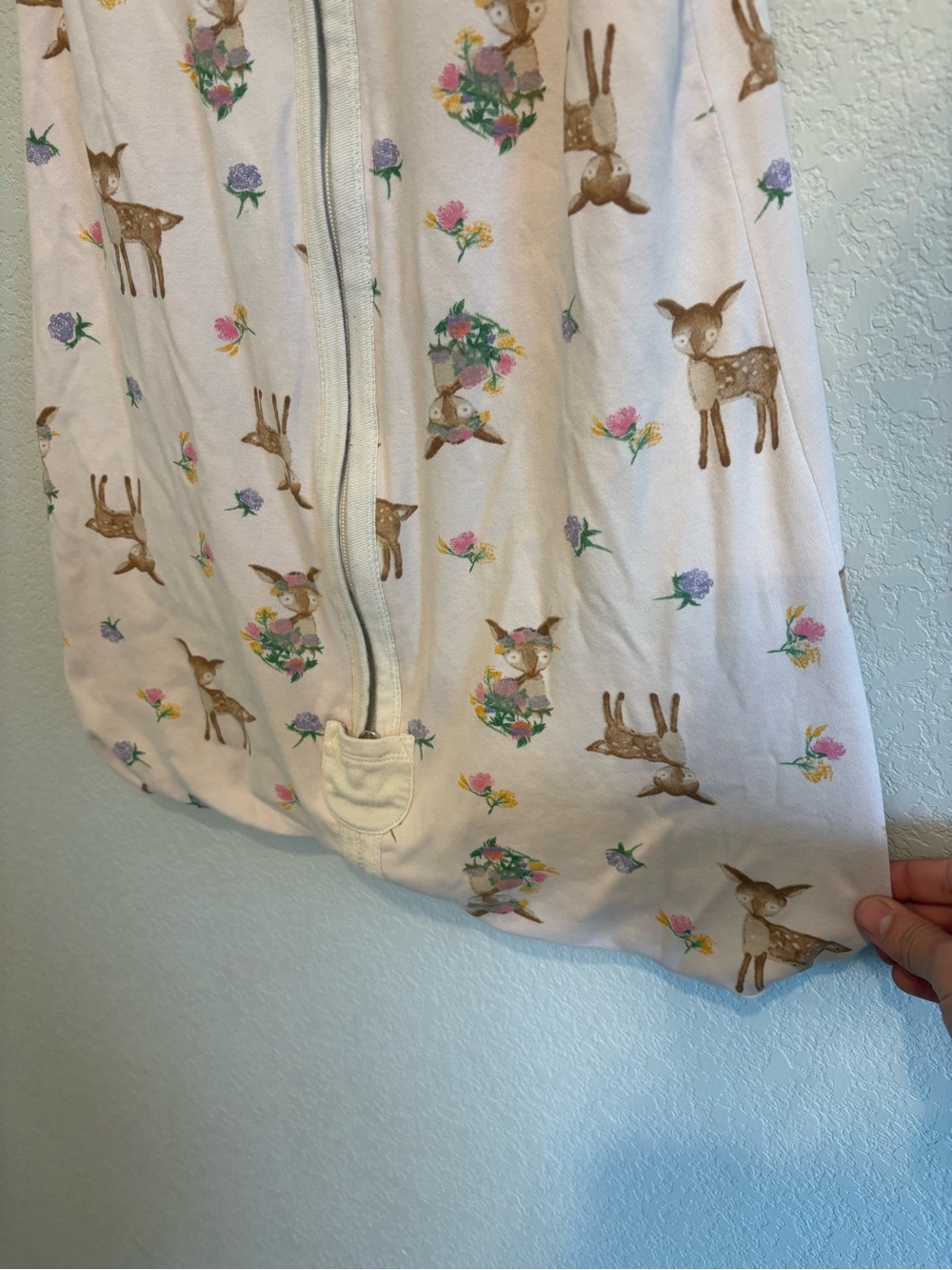 Burt’s Bees Baby Sleep Sack Organic Cotton Deer Floral 6–12M - Picture 6 of 12